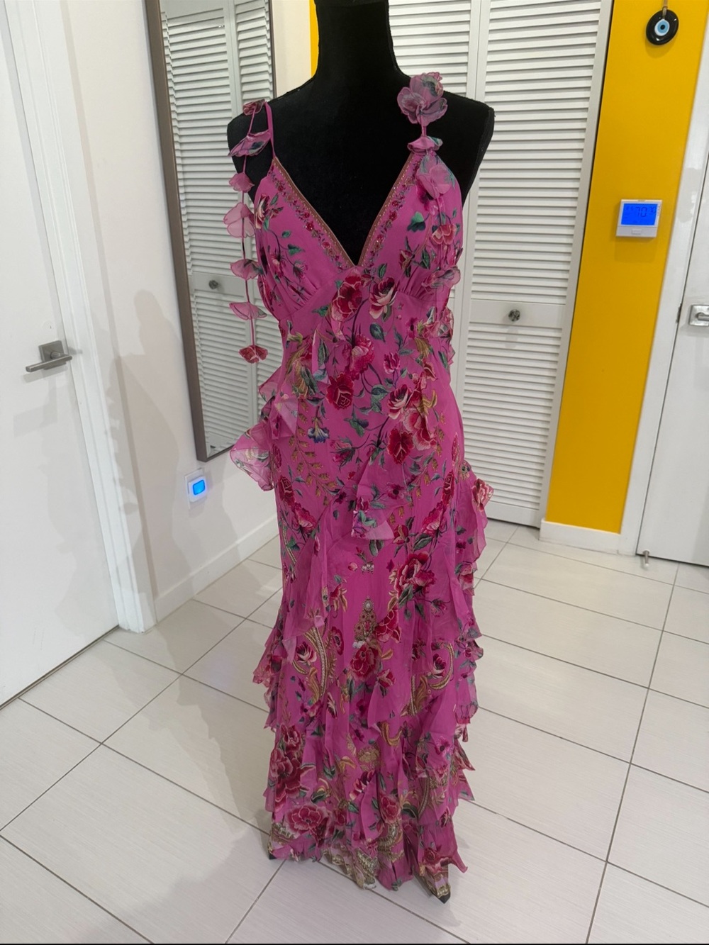 Camilia Floral Ruffle Maxi Dress - Picture 2 of 4